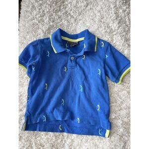 Kite strings boys sz. 2T blue golfing design classic polo. Cute, fun